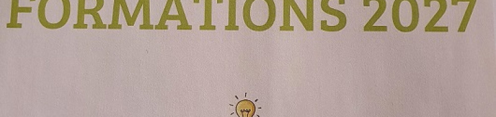 Nouveau Catalogue de formations 2027